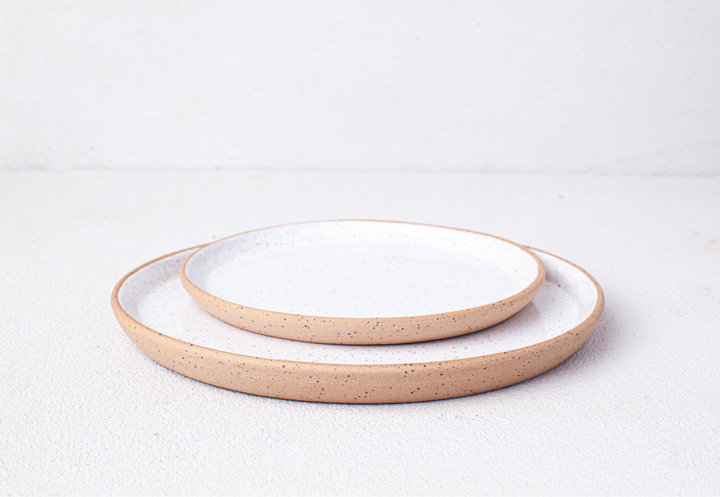Speckled White 10" Dinner Plate