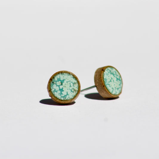 Turquoise Stud Earrings - 11mm
