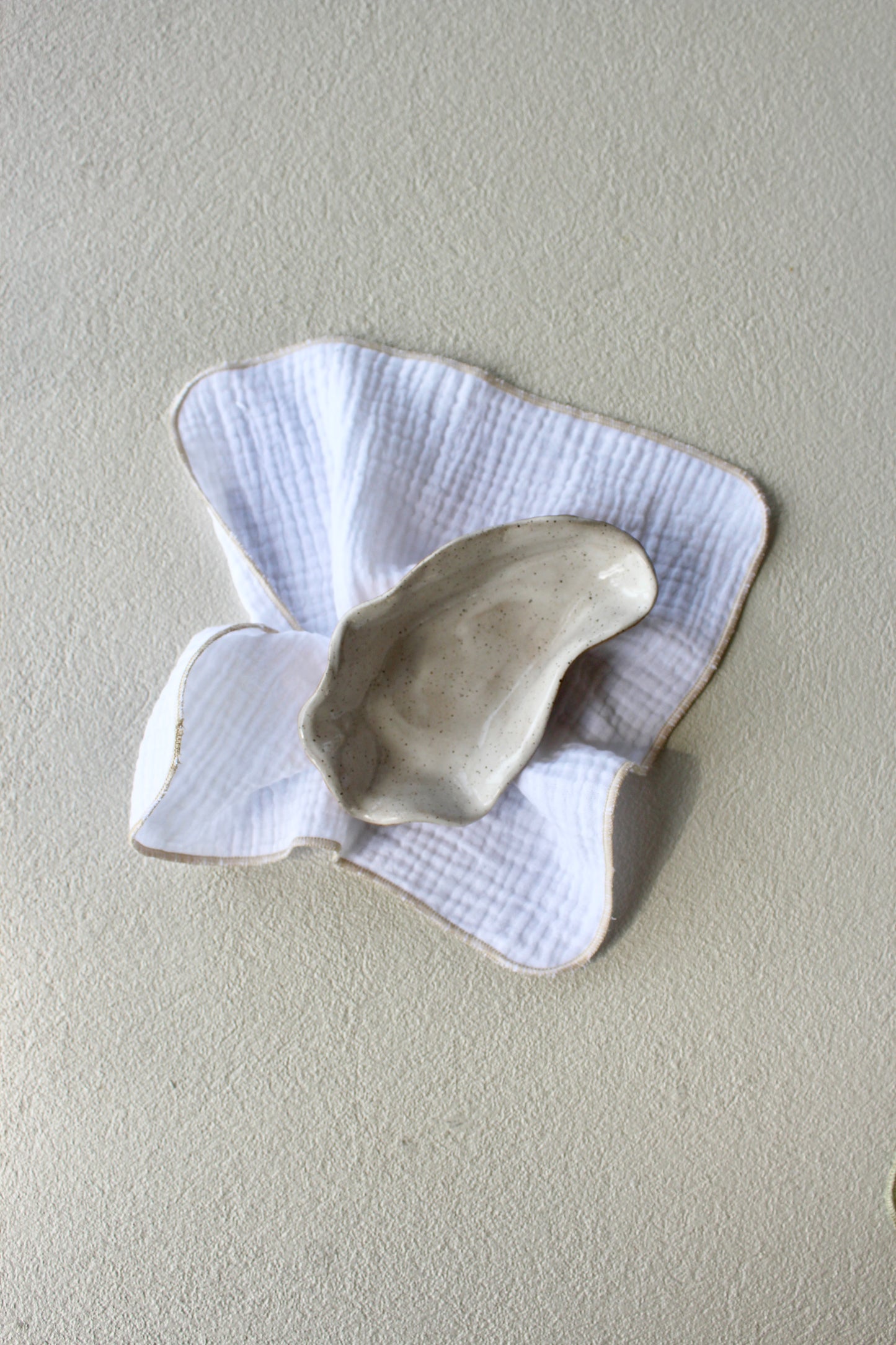 White Cotton Cocktail Napkins - set of 4