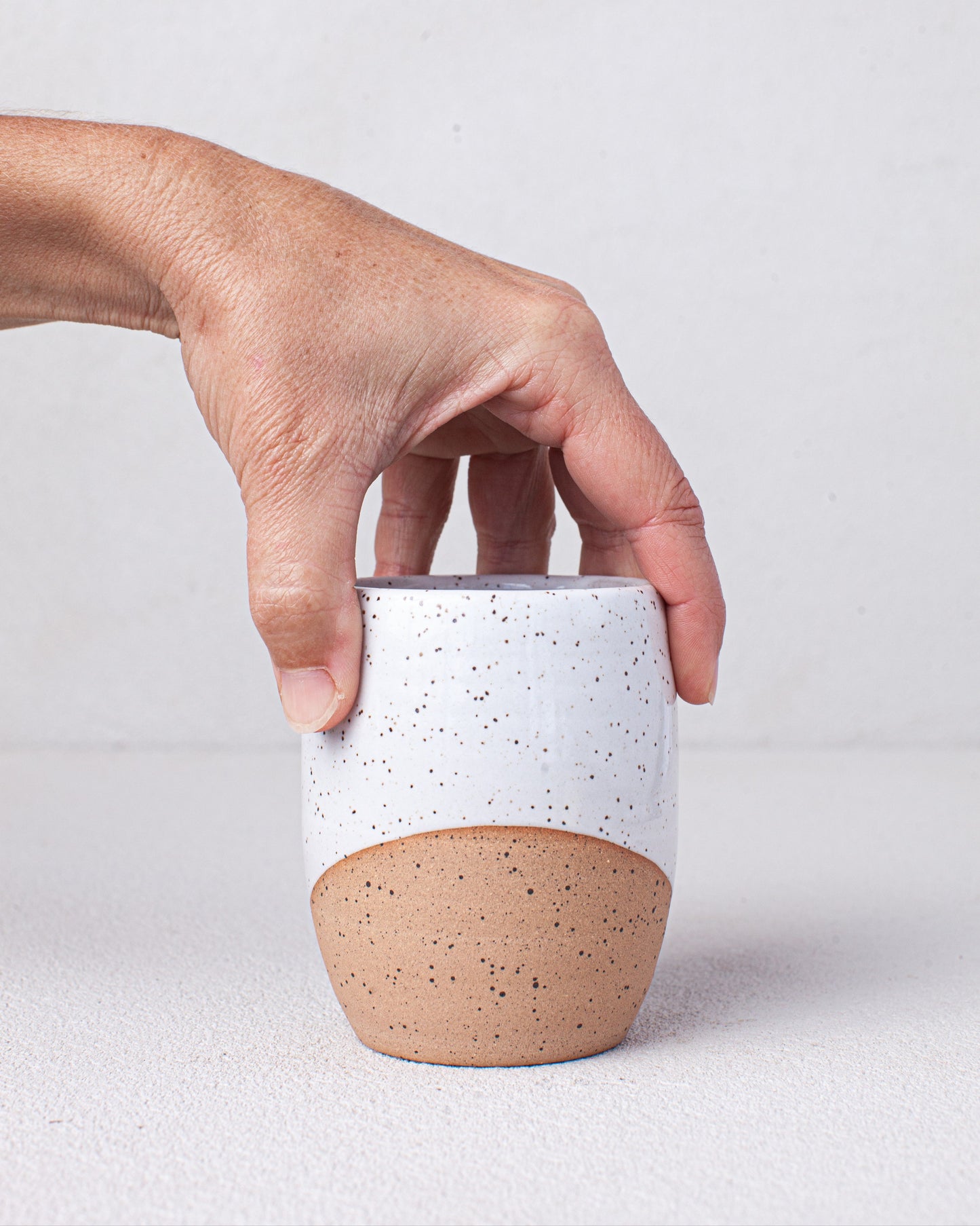 Curved Tumbler in White