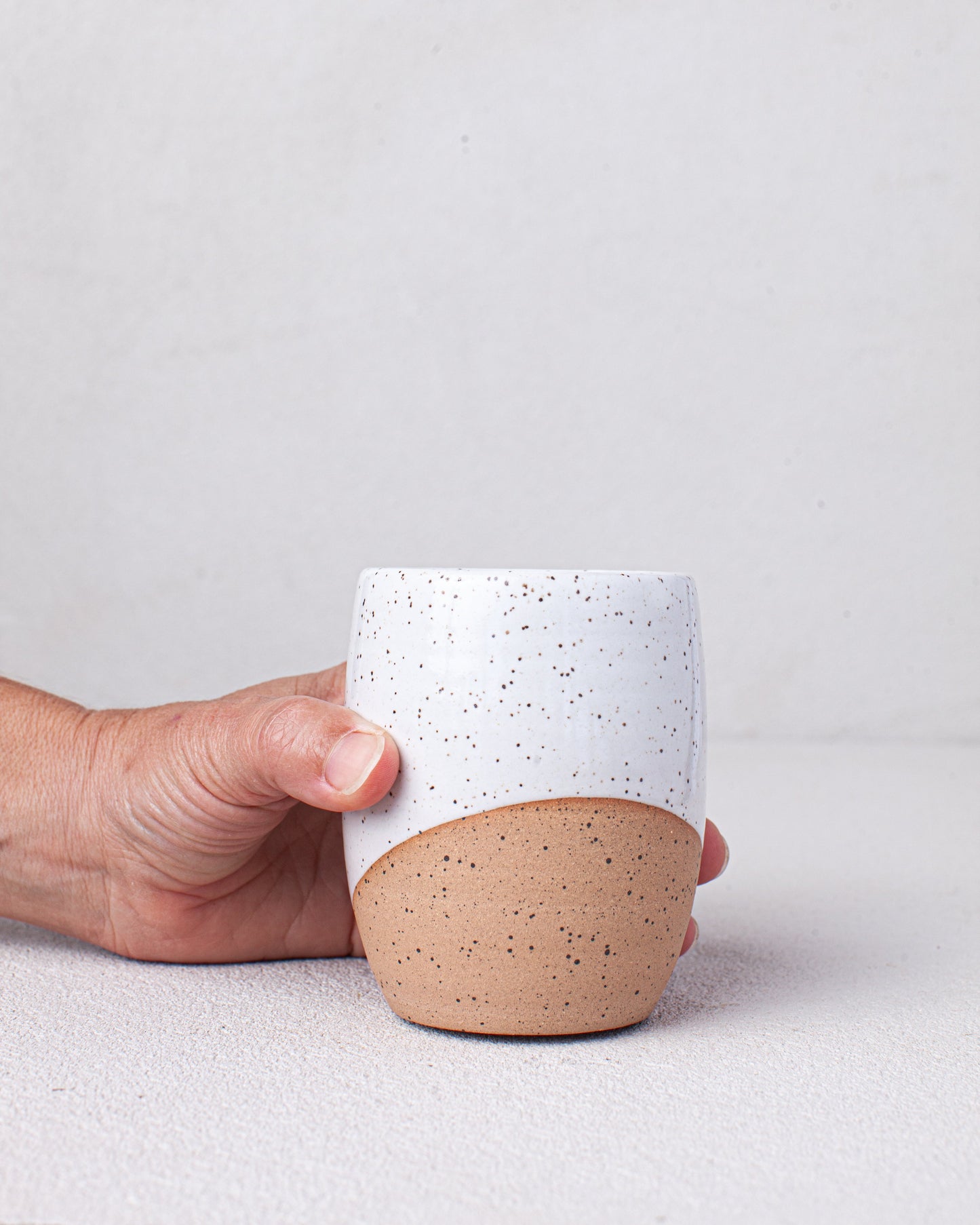 Curved Tumbler in White