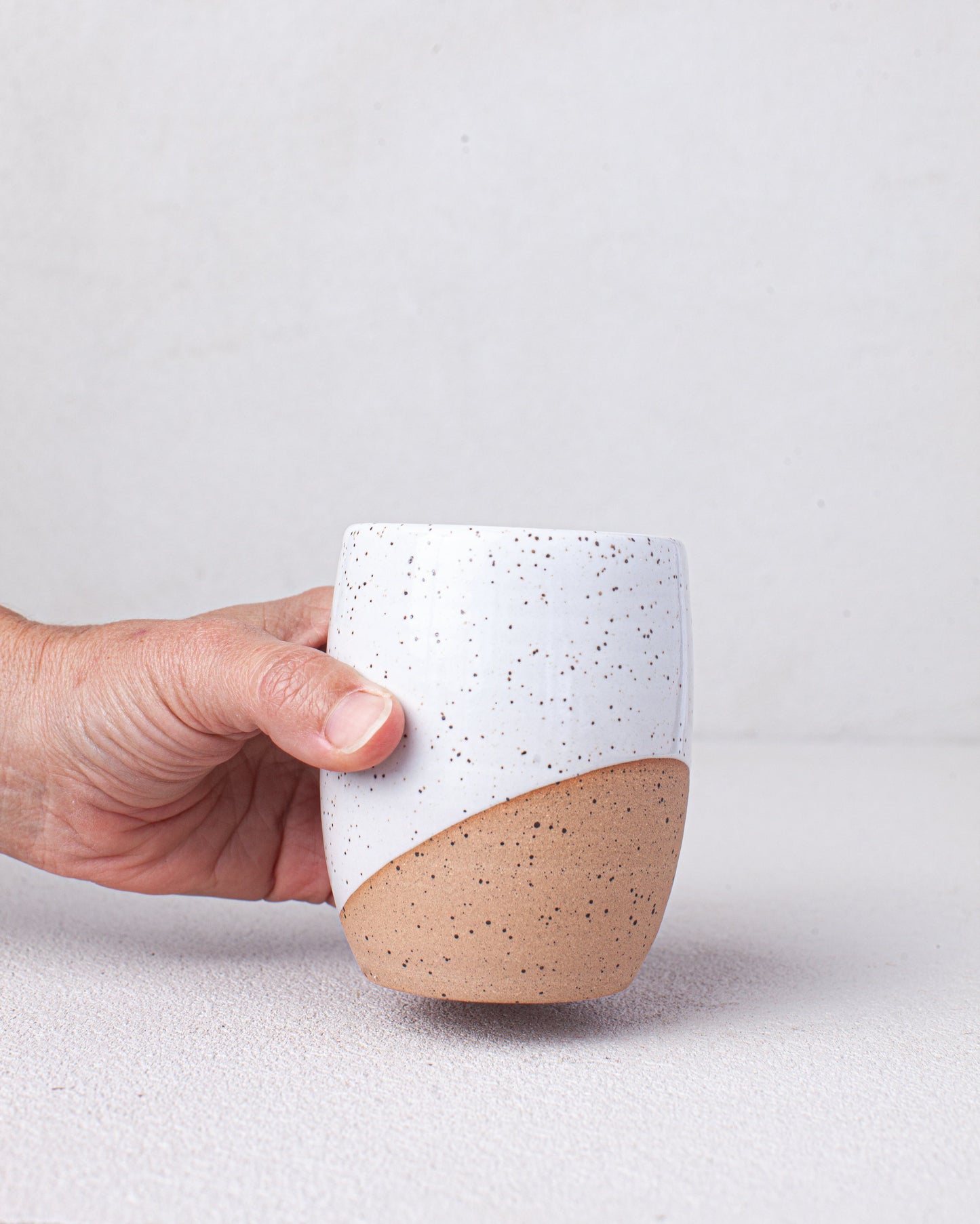 Curved Tumbler in White