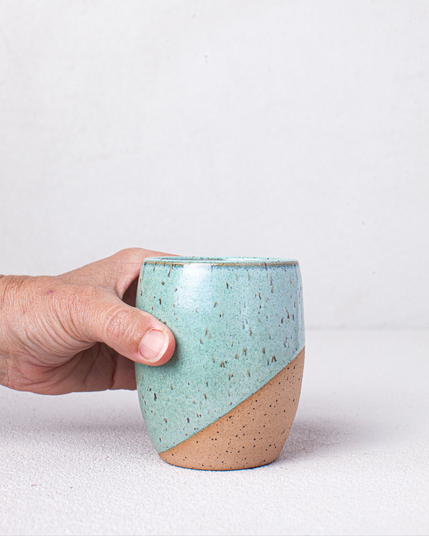 Curved Tumbler in Turquoise