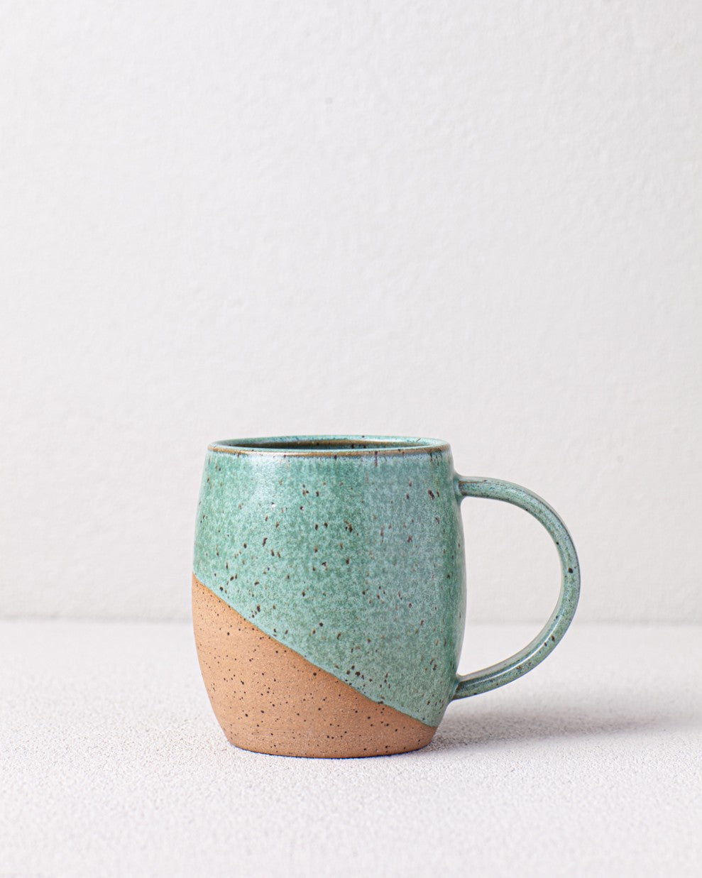 Angle Dipped Mug in Turquoise