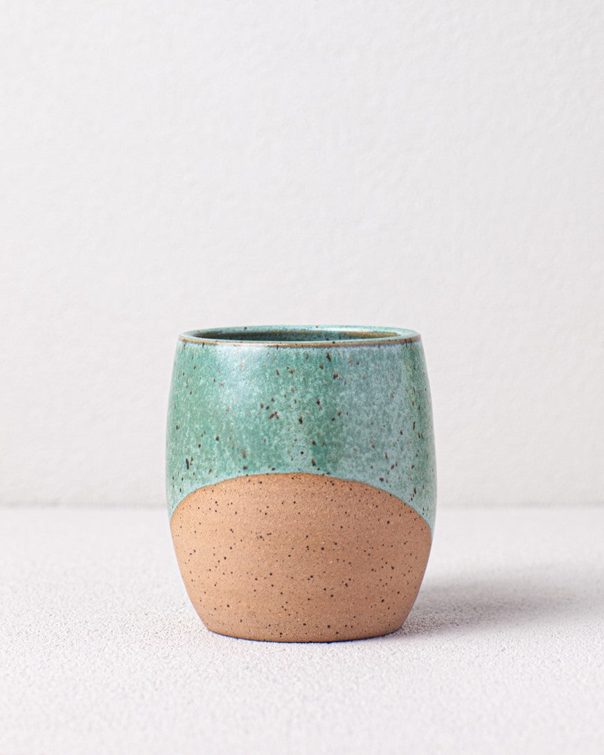 Angle Dipped Mug in Turquoise