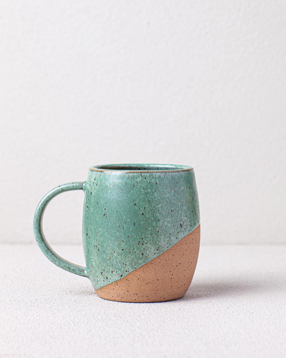 Angle Dipped Mug in Turquoise
