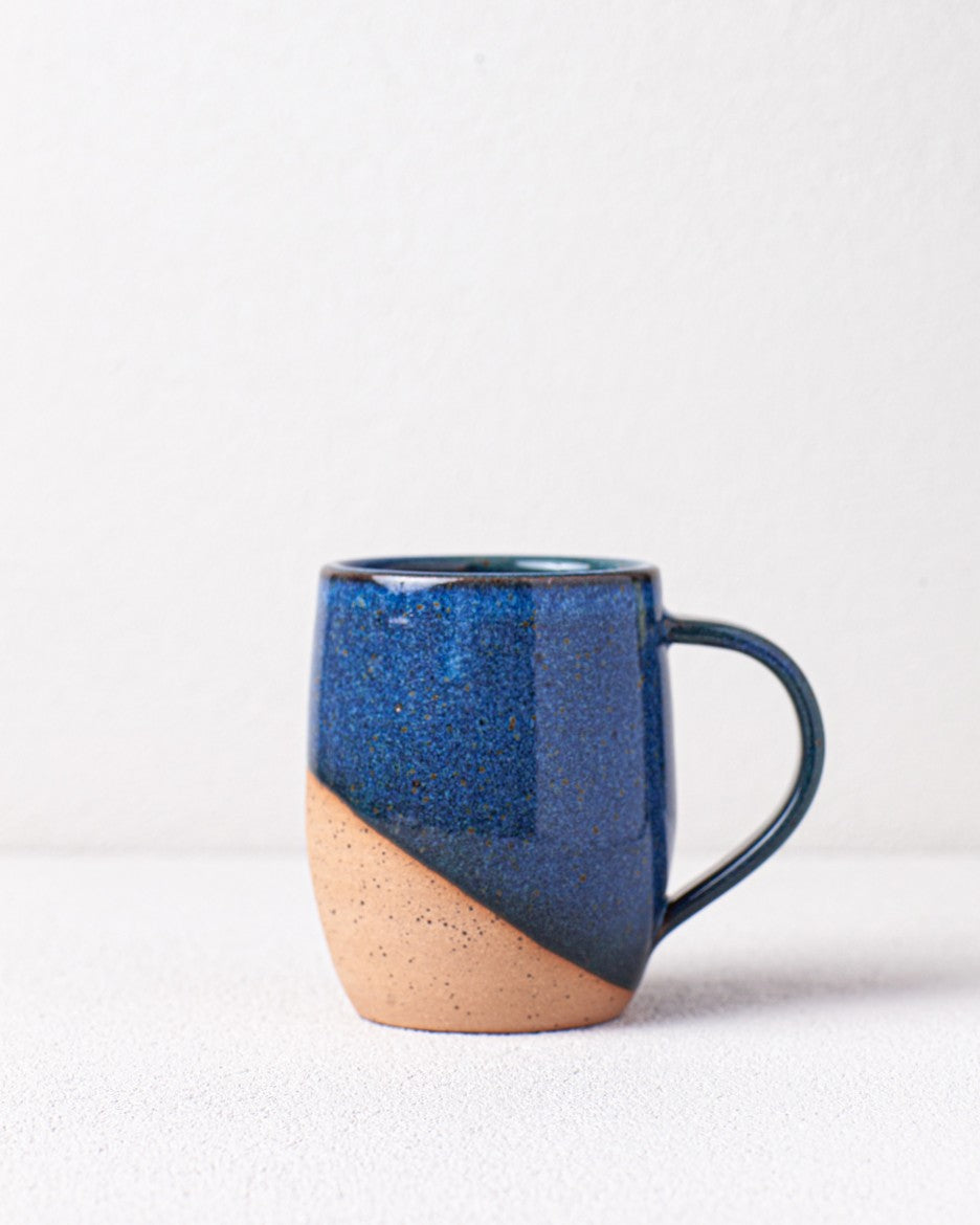Angle Dipped Mug in Blue