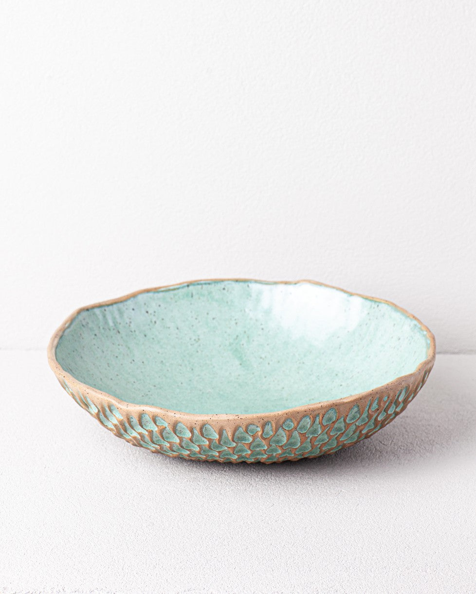 Large Decorative Bowl in Turquoise