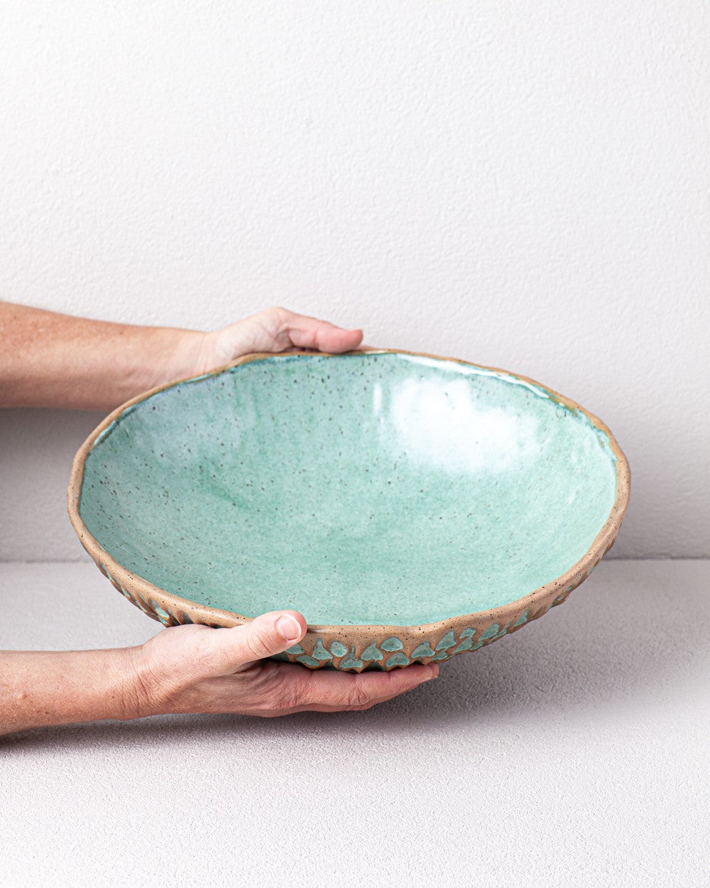 Large Decorative Bowl in Turquoise