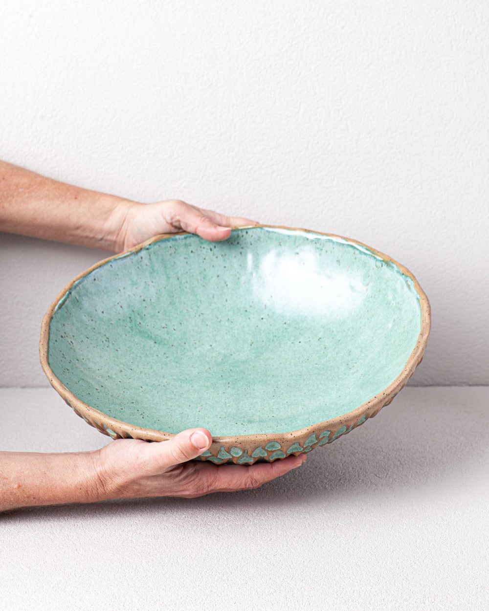Large Decorative Bowl in Turquoise
