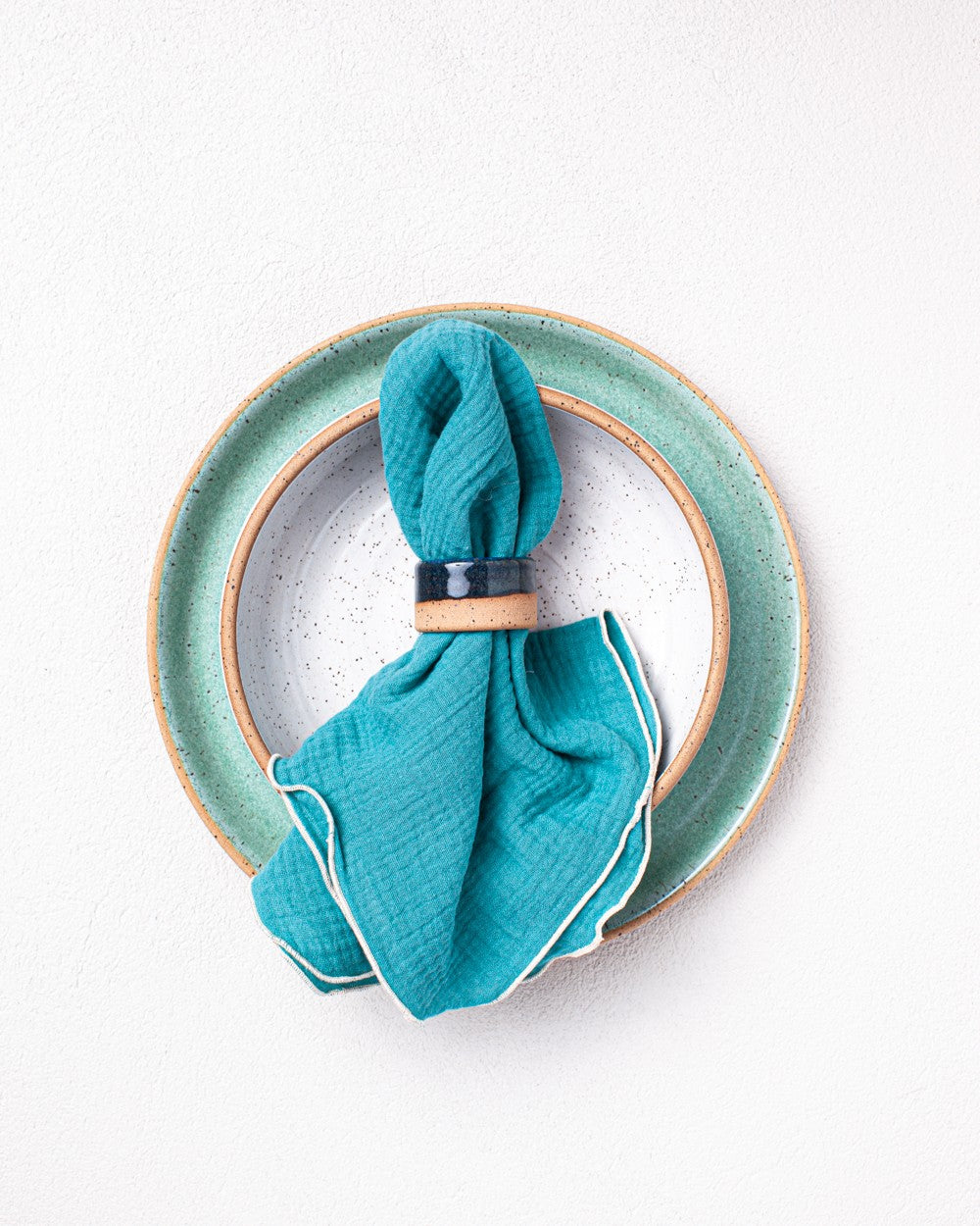 Blue Cotton Napkins - set of 4