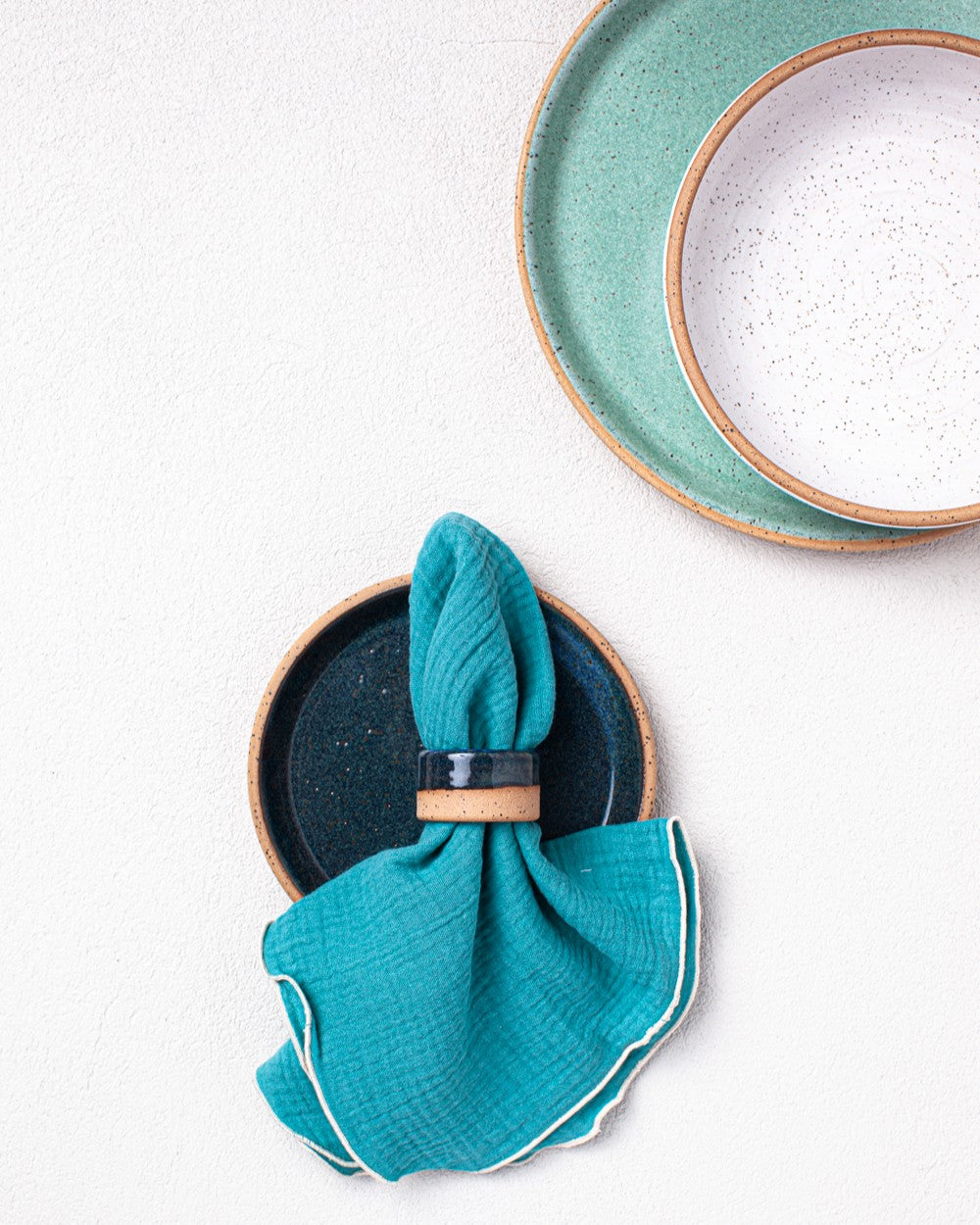 Blue Cotton Napkins - set of 4