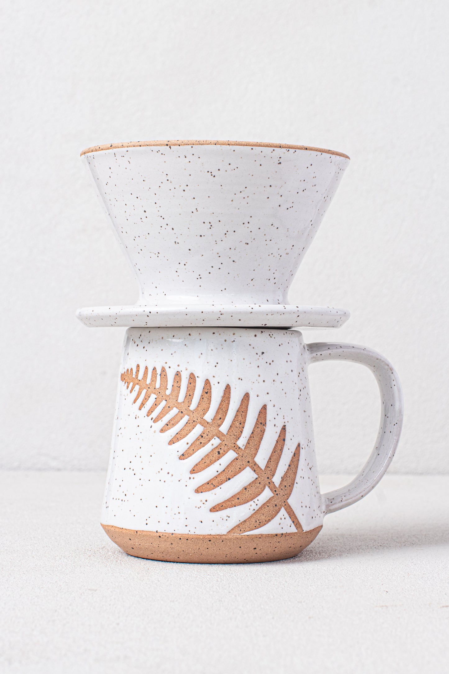 Fern Mug in White