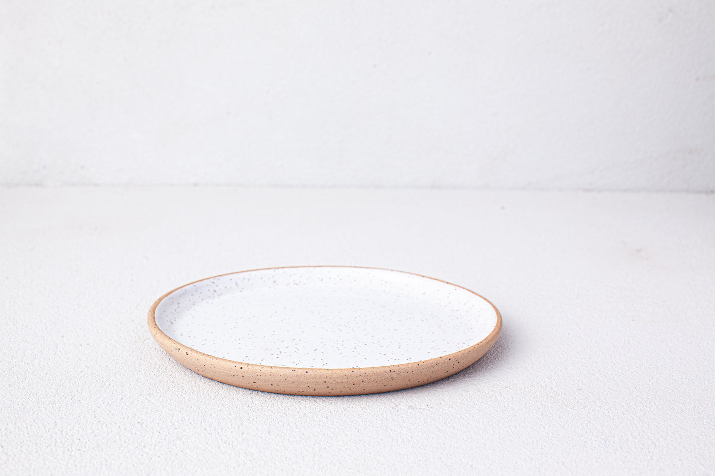 Speckled White 8" Luncheon Plate