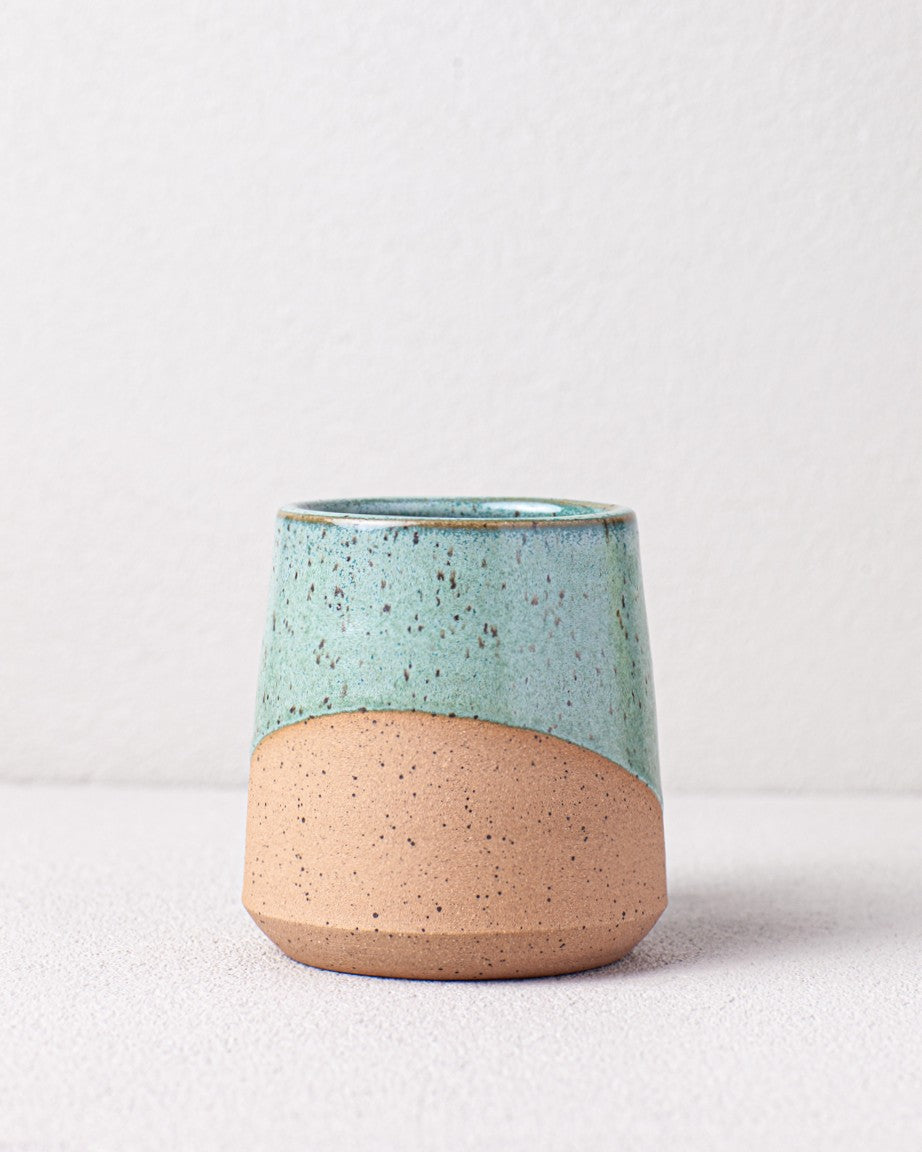 Angle Dipped Mug in Turquoise