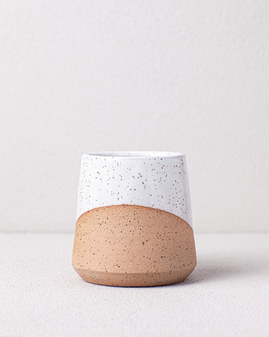 Angle Dipped Mug in White