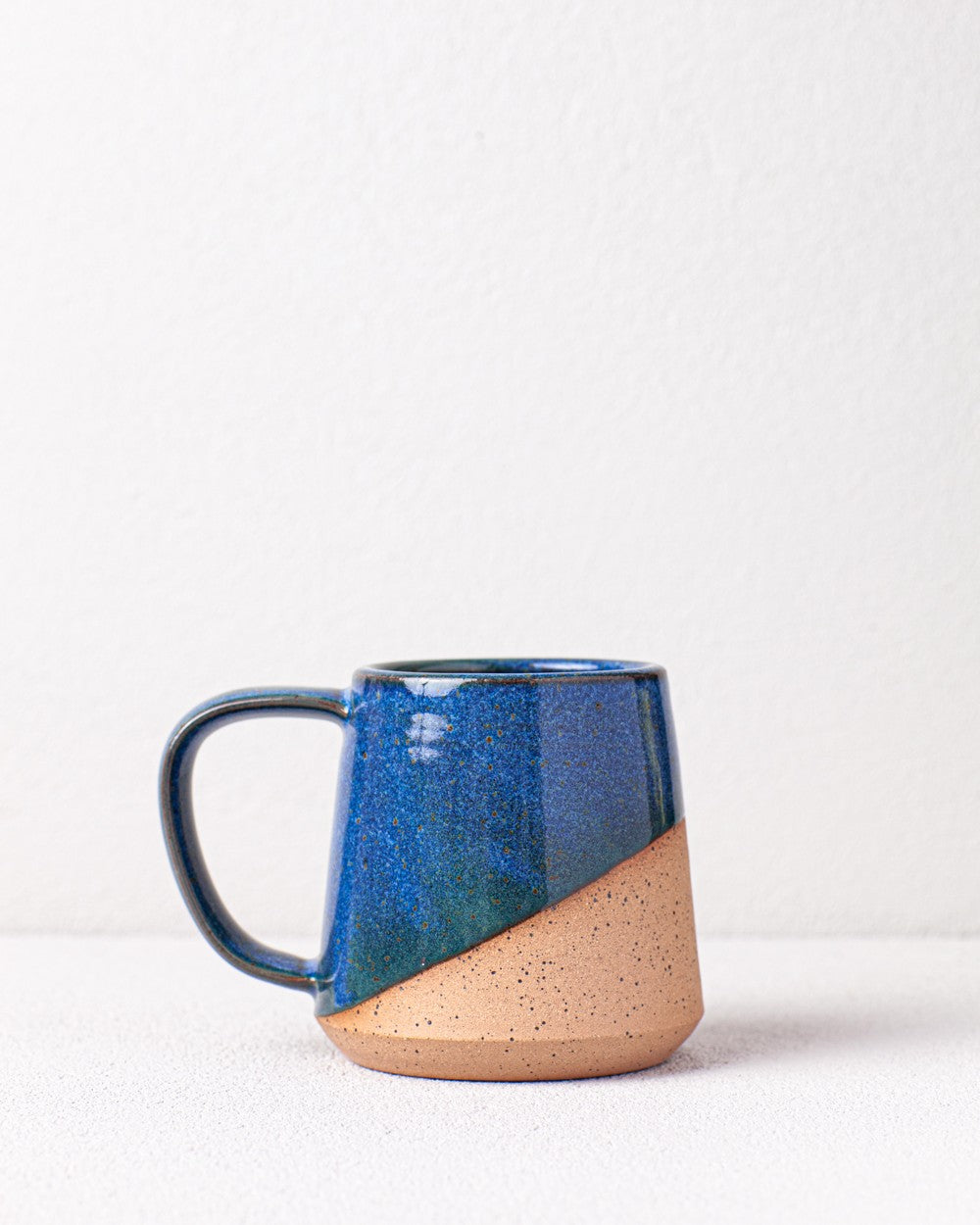 Angle Dipped Mug in Blue