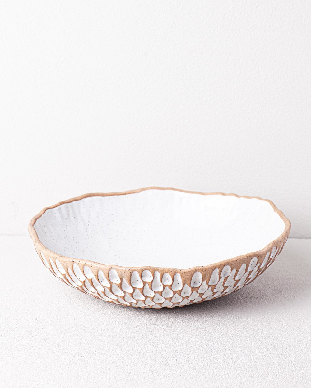 Large Decorative Bowl in White