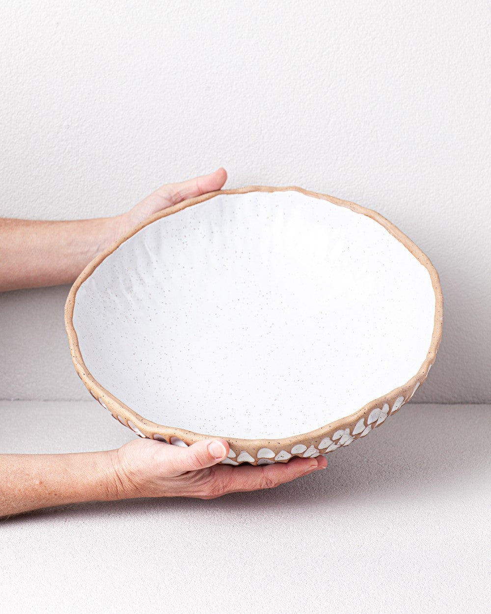 Large Decorative Bowl in White