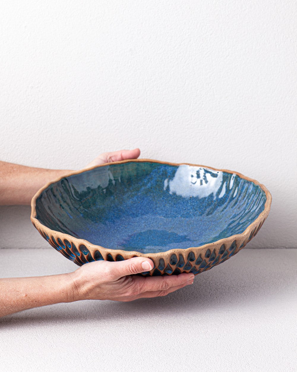 Large Decorative Bowl in Blue