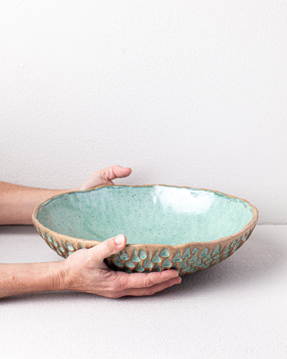 Large Decorative Bowl in Turquoise