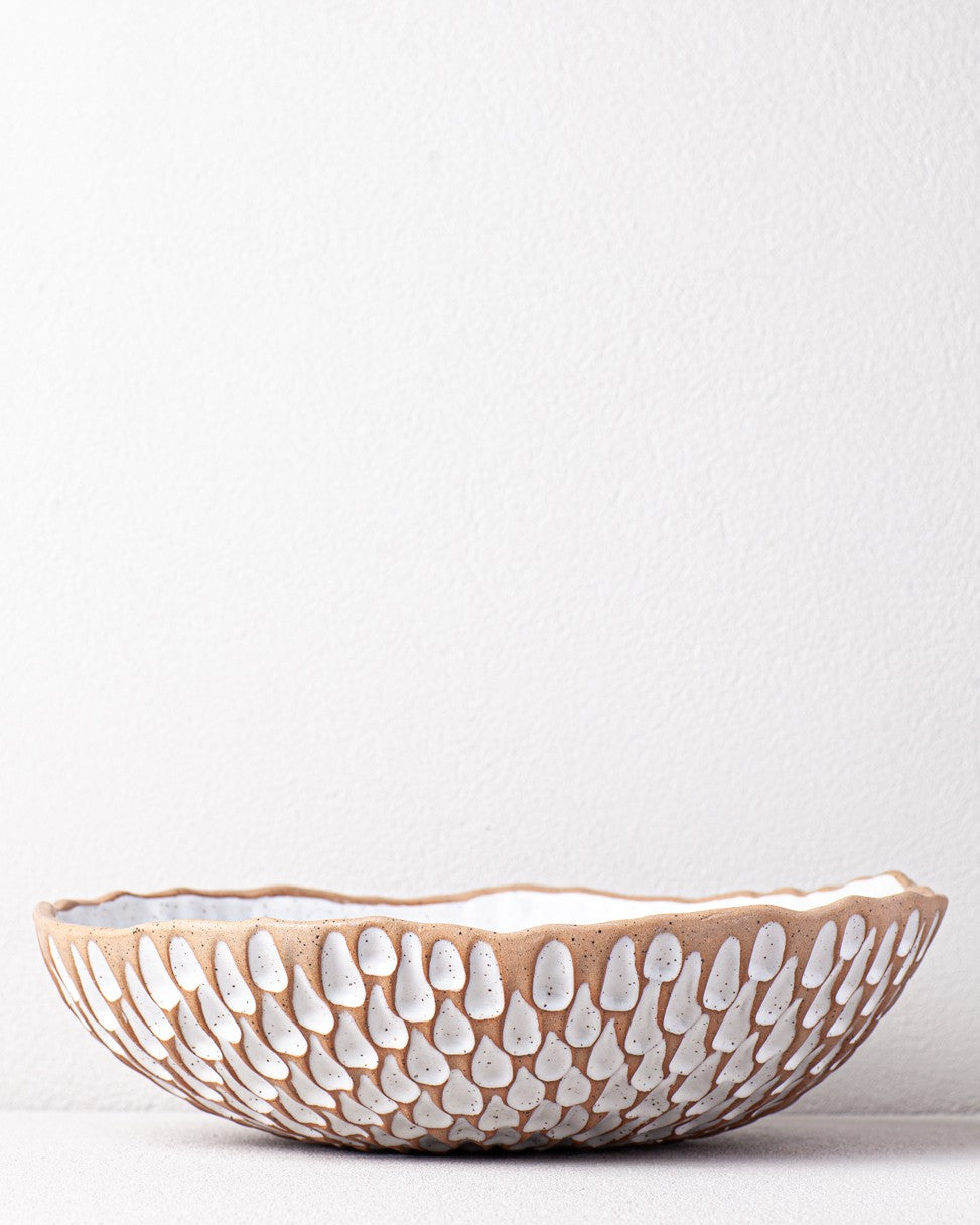 Large Decorative Bowl in White
