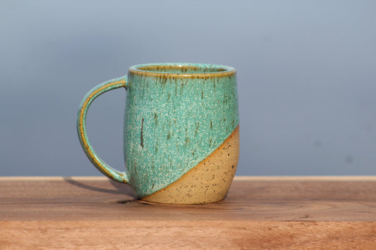 Turquoise Angle Dipped Mug