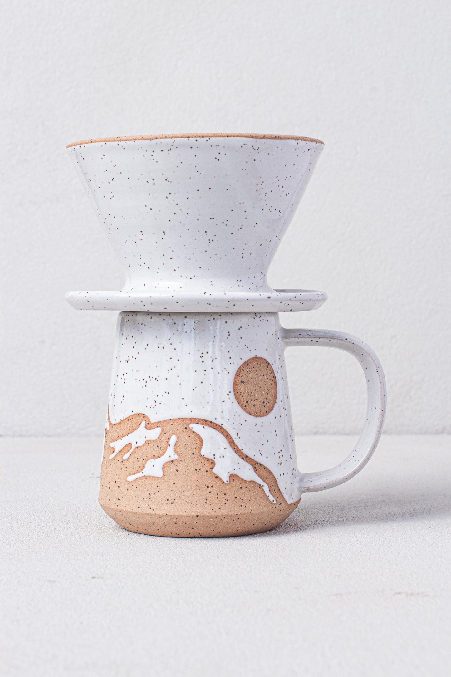 Speckled White Coffee Pour Over