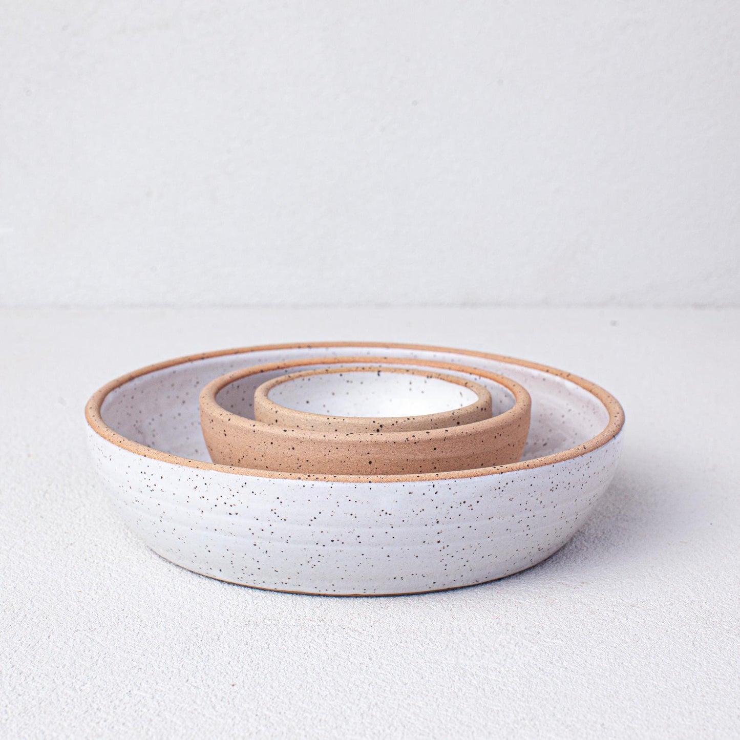 Speckled White Dessert Bowl