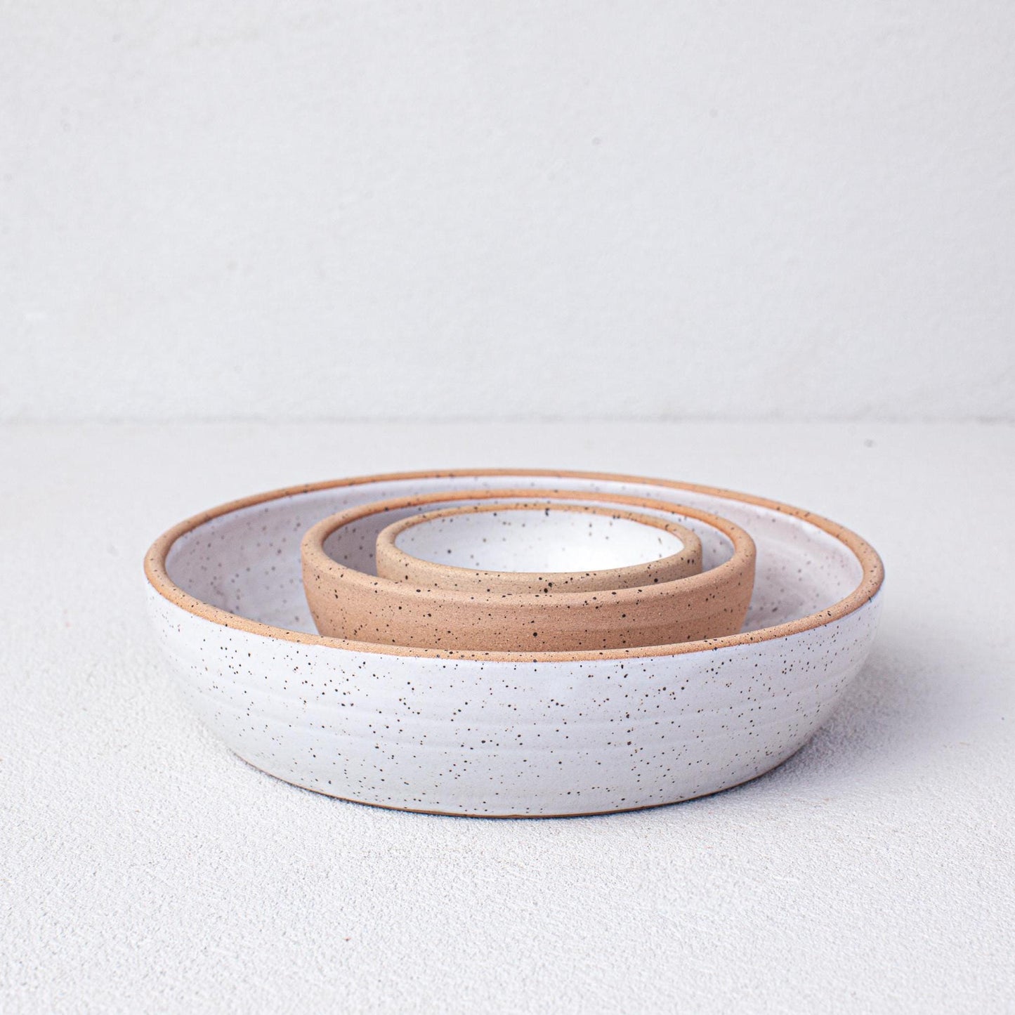 Speckled White Dipping Bowl