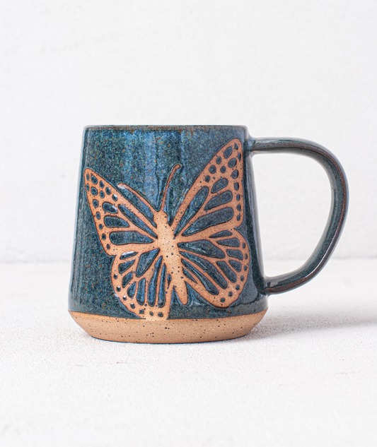 Butterfly Mug in Blue