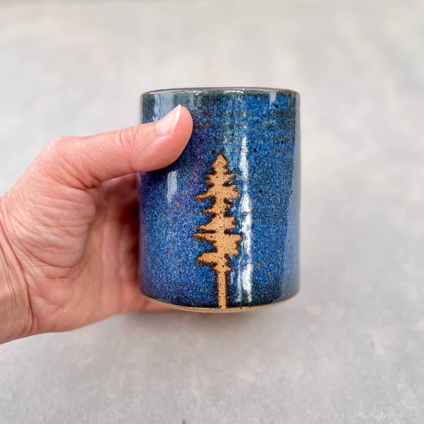 Single Pine Tumbler in Blue