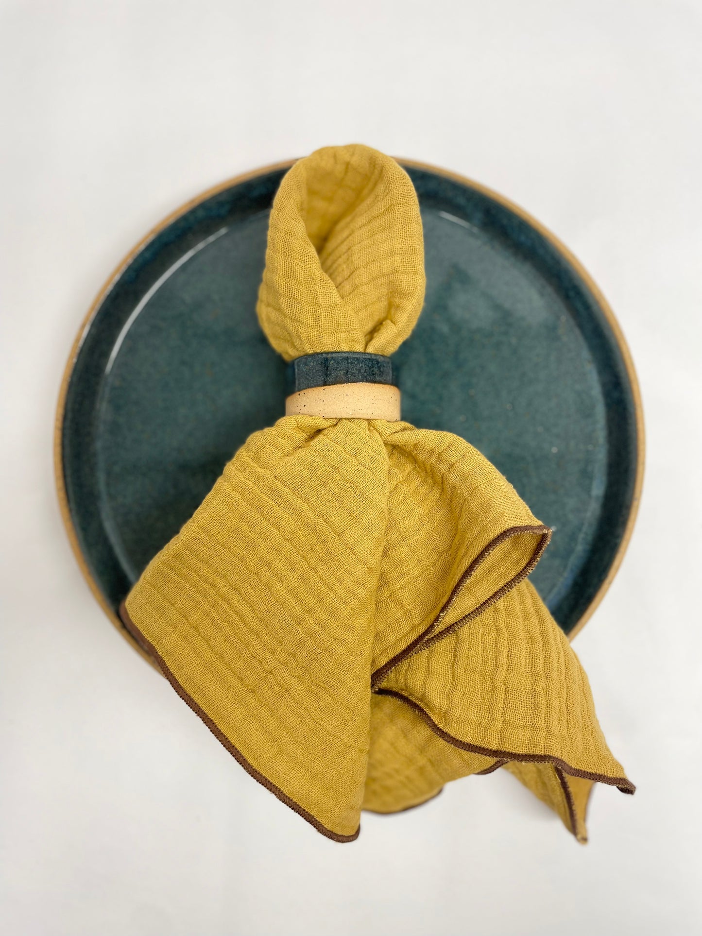 Wild Mustard Cotton Napkins - set of 4