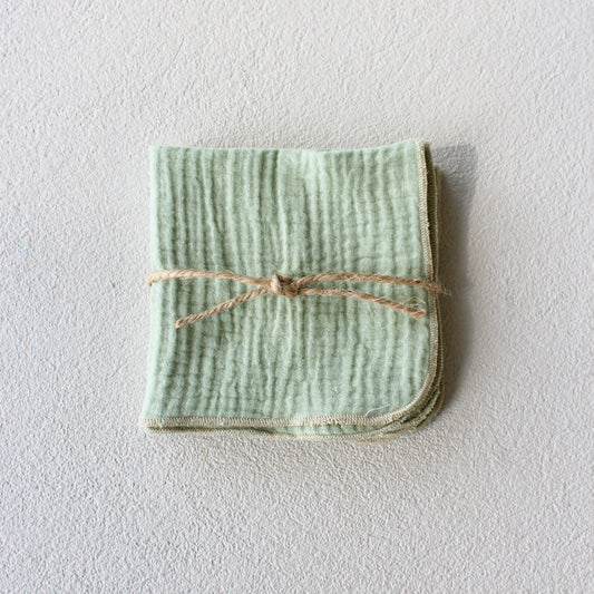 Sage Cotton Cocktail Napkins - set of 4