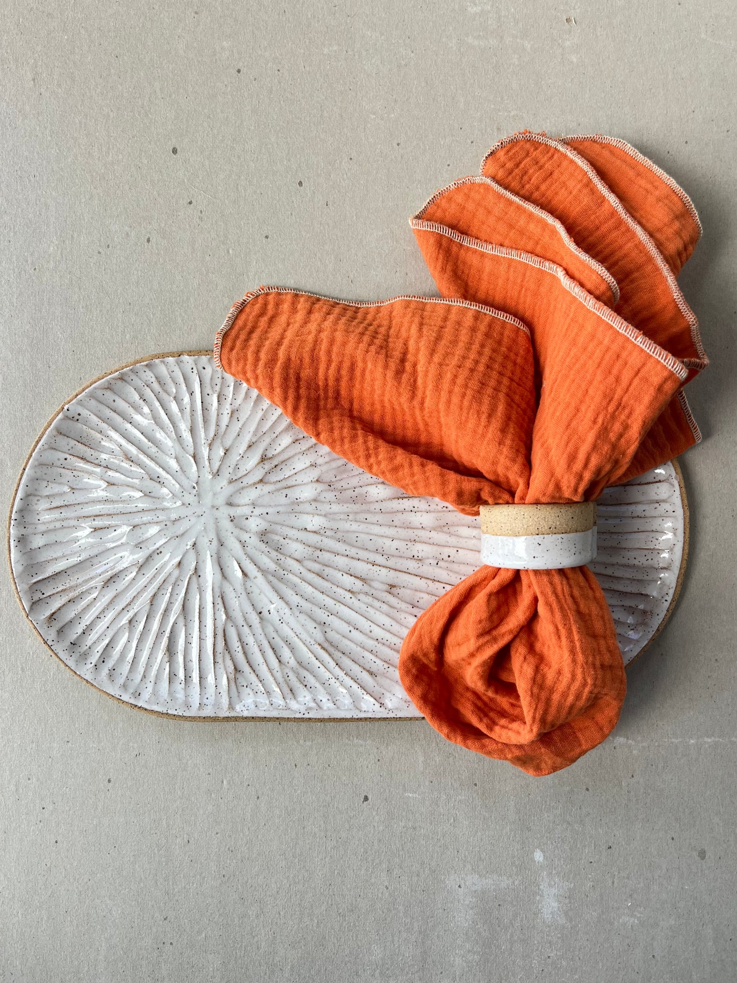 Pumpkin Cotton Napkins - set of 4