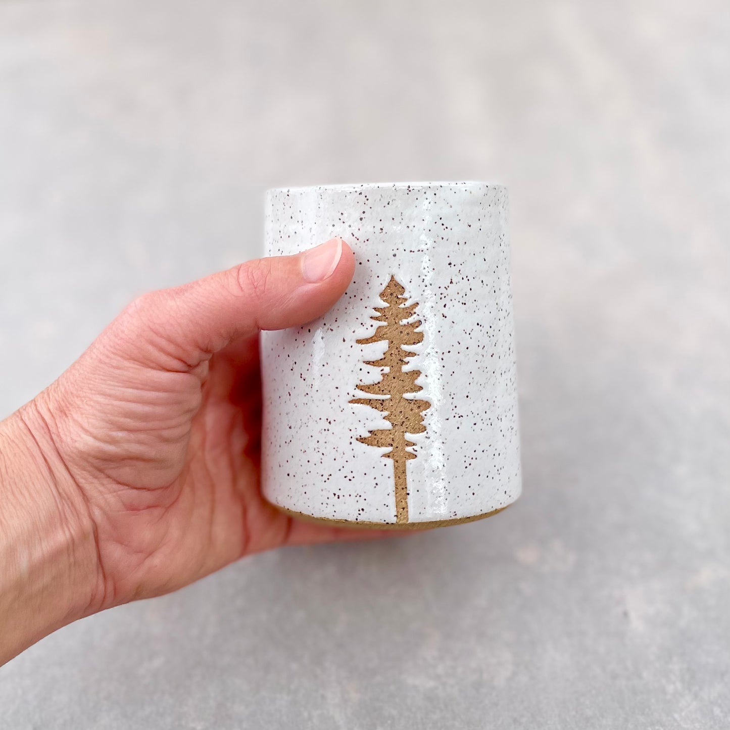 Single Pine Tumbler in White