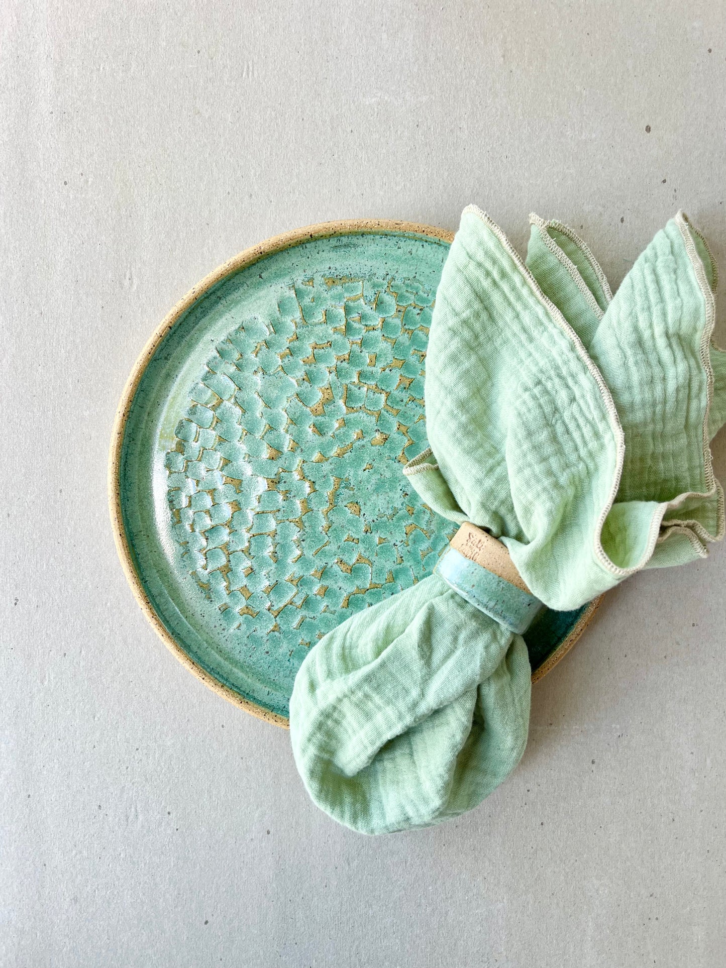 Sage Cotton Napkins - set of 4