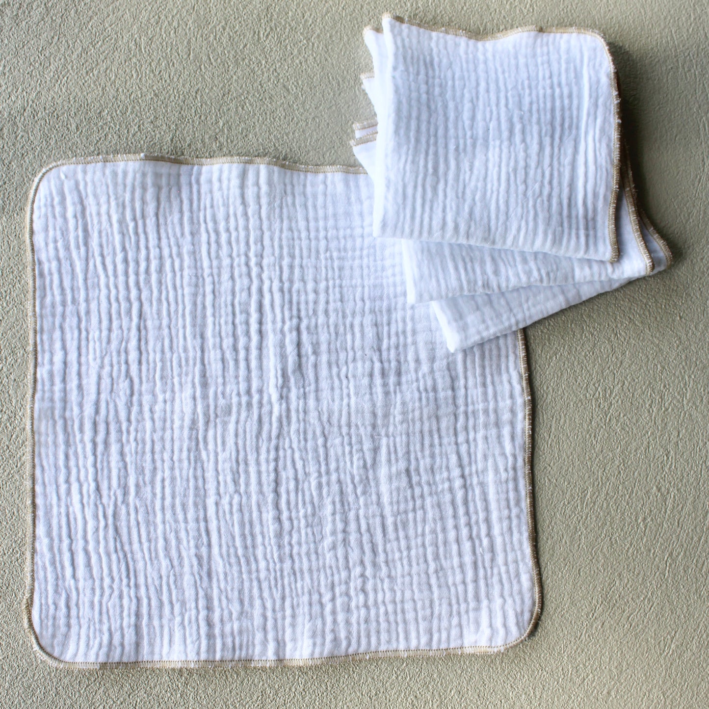 White Cotton Cocktail Napkins - set of 4