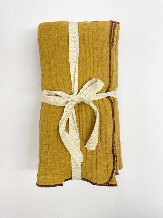 Wild Mustard Cotton Napkins - set of 4