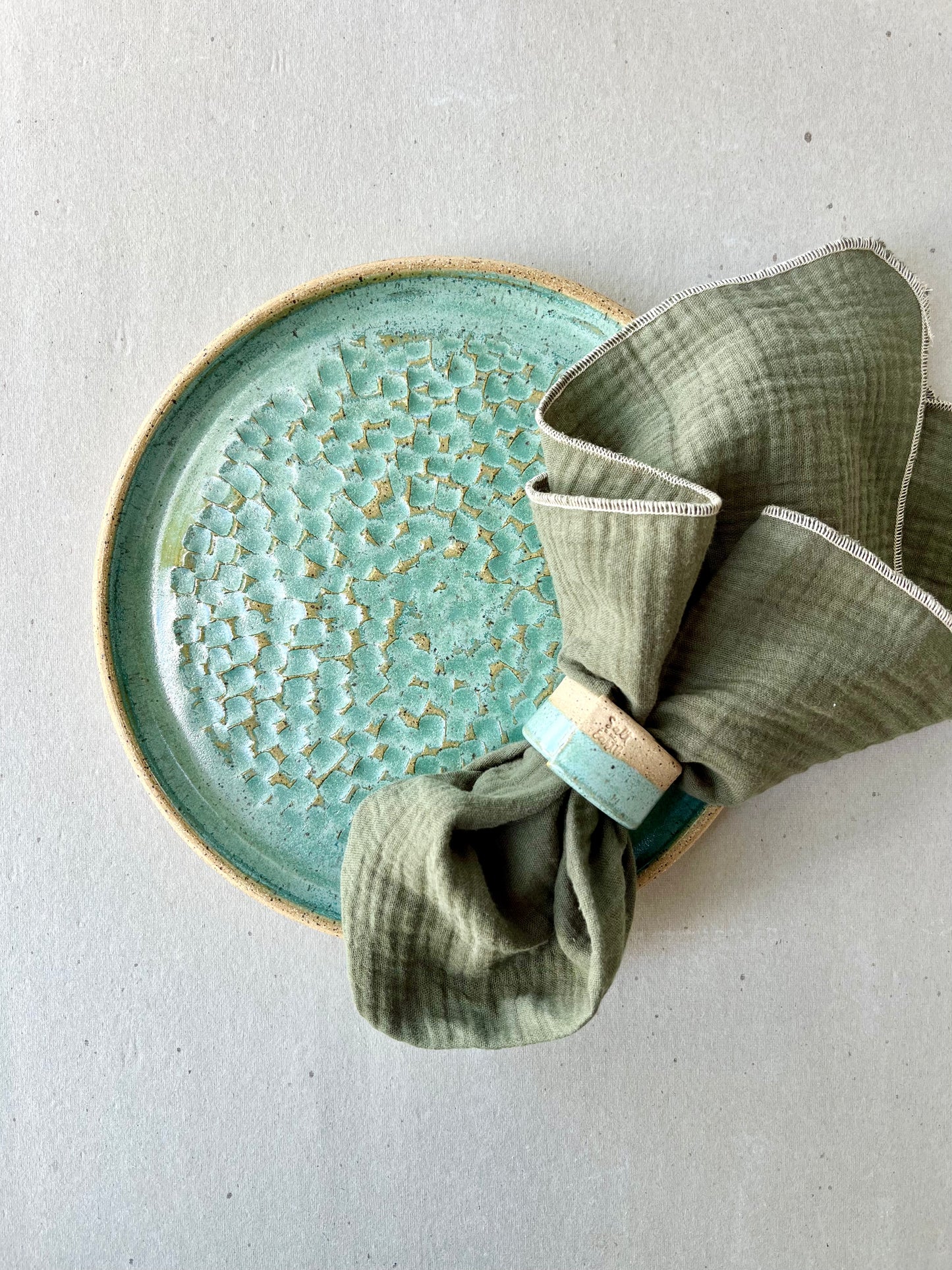 Evergreen Cotton Napkins - set of 4