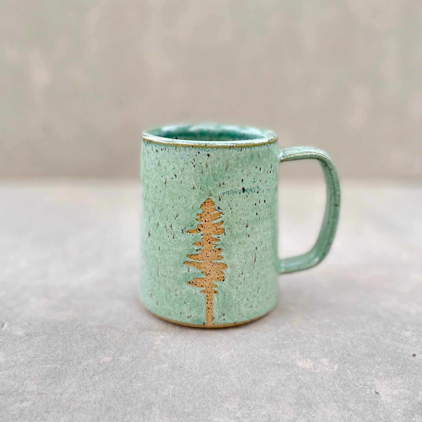 Single Pine Mug in Turquoise