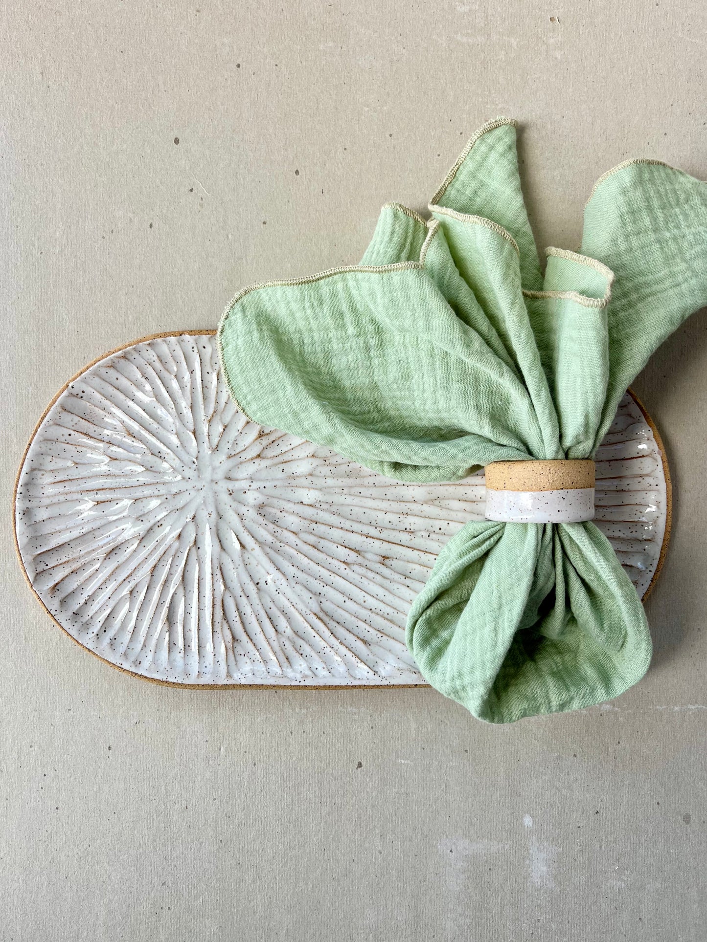 Sage Cotton Napkins - set of 4
