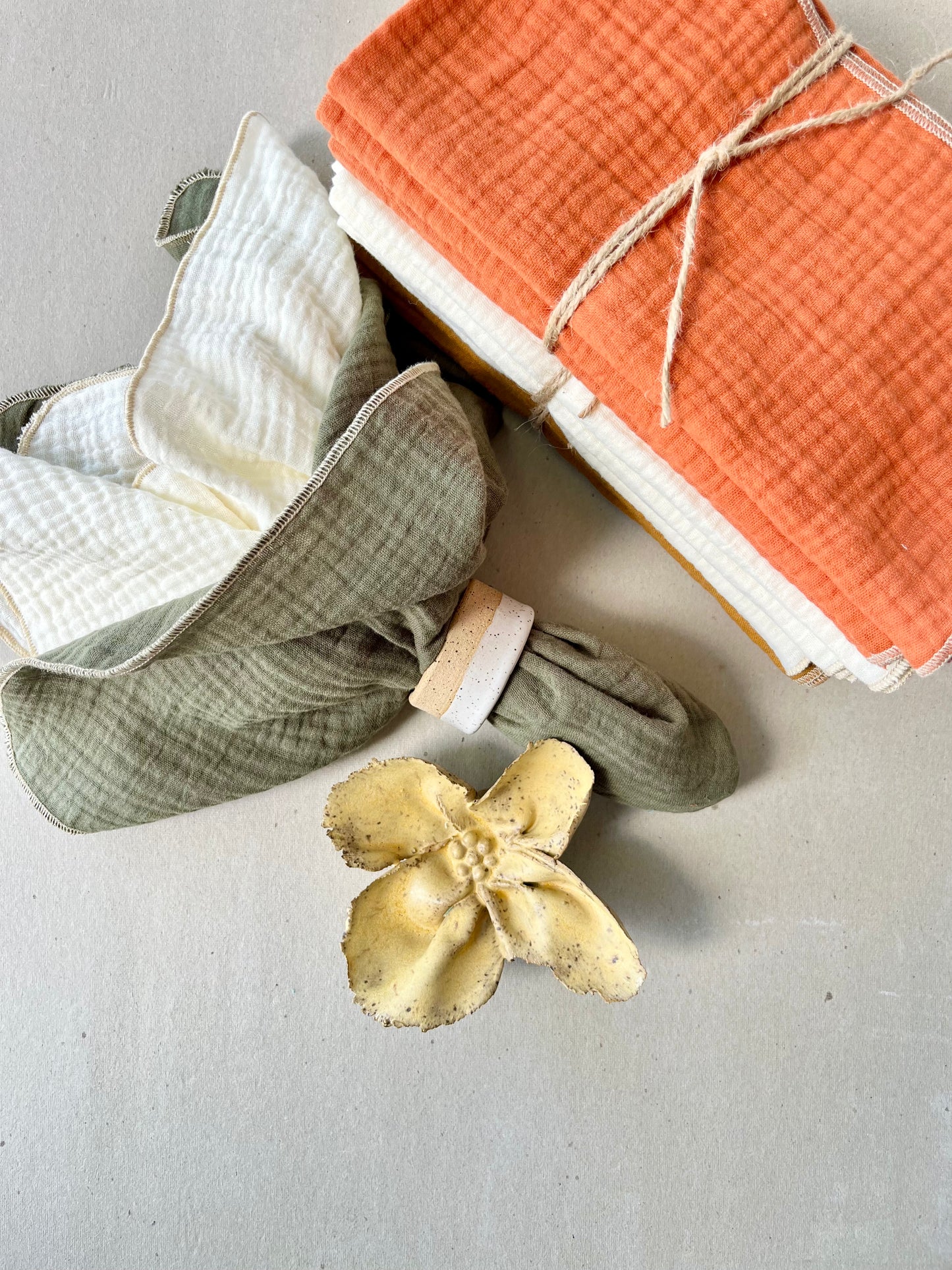 Evergreen Cotton Napkins - set of 4