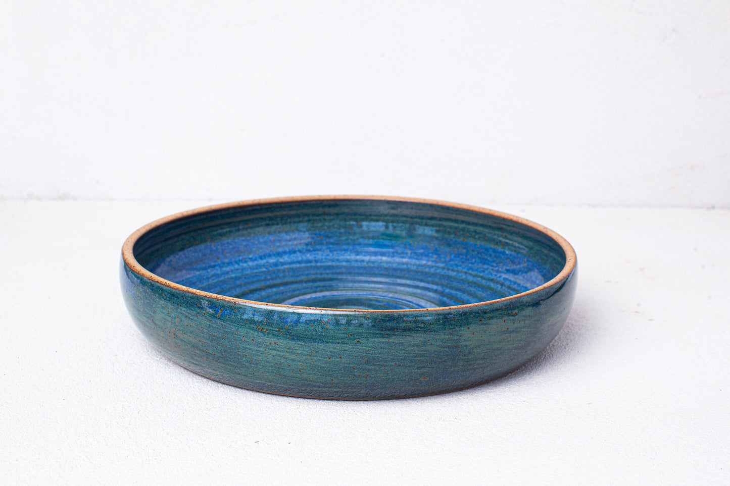 Offshore Blue Large Shallow Serving Bowl