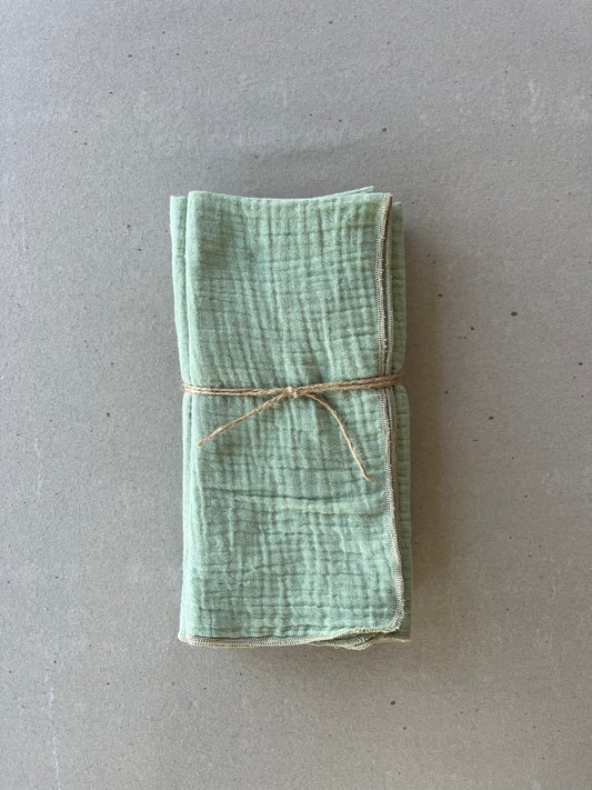Sage Cotton Napkins - set of 4