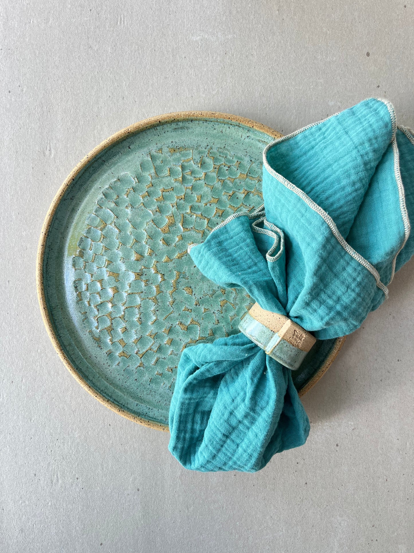 Blue Cotton Napkins - set of 4