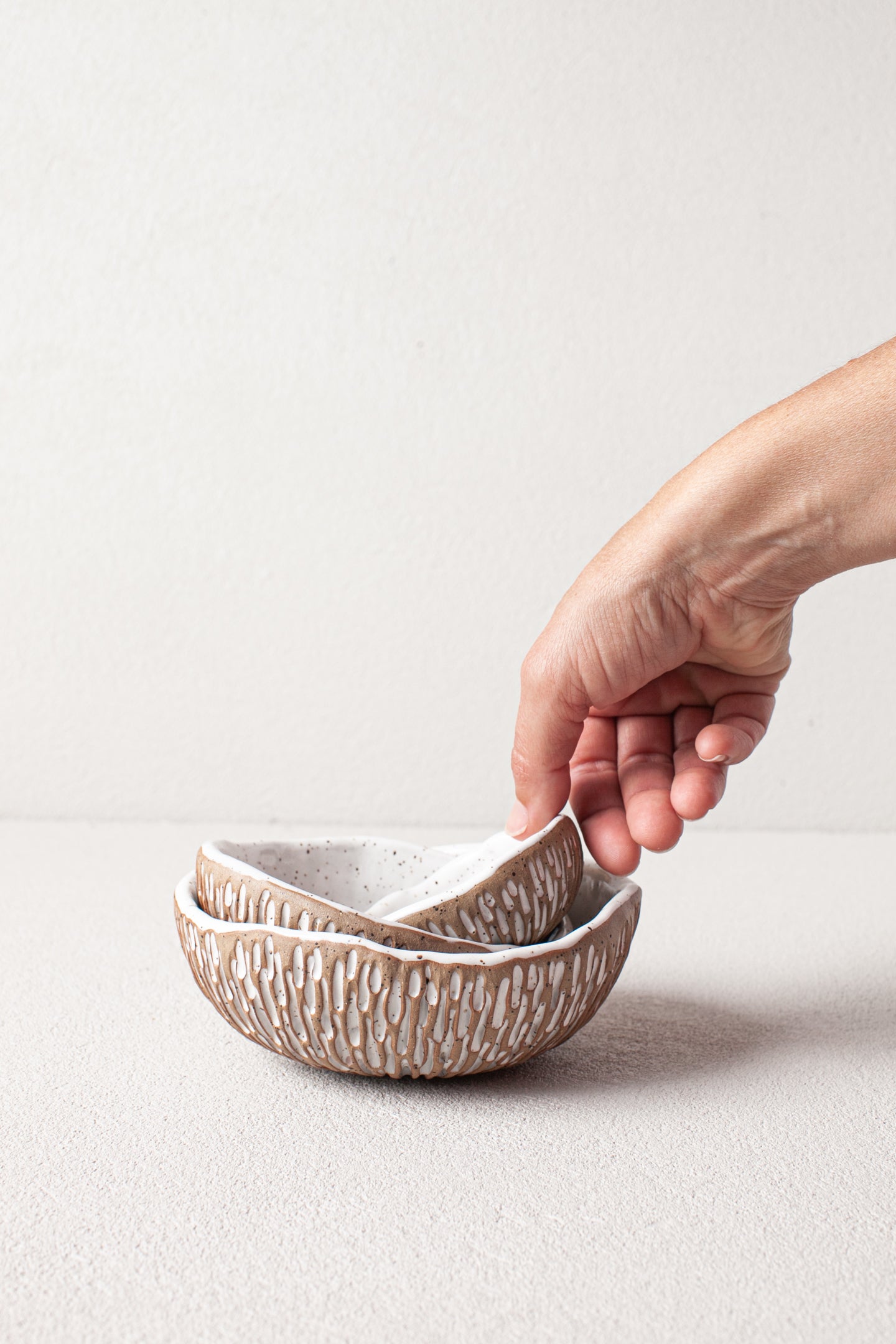 Nesting Coral Bowls