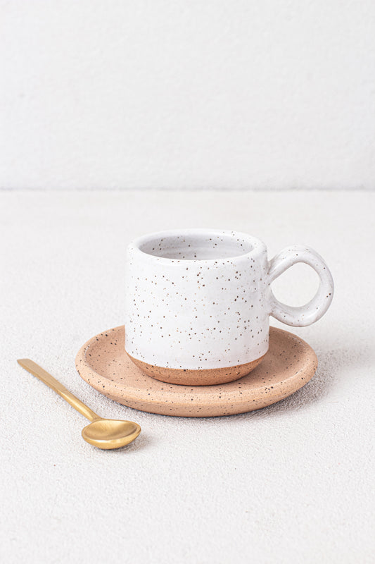 Speckled White Espresso Mug