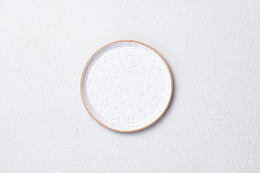 Speckled White 8" Luncheon Plate