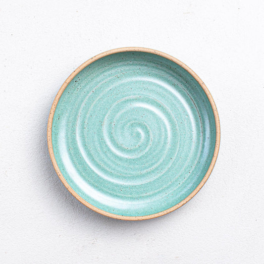 Turquoise Large Shallow Serving Bowl